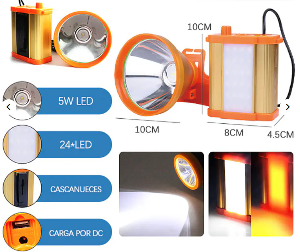 Foco led 100W - luz roja 1