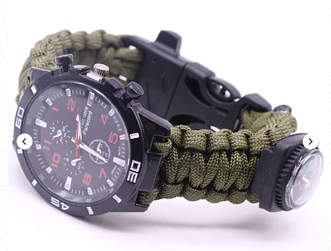 Reloj táctico analógico verde 