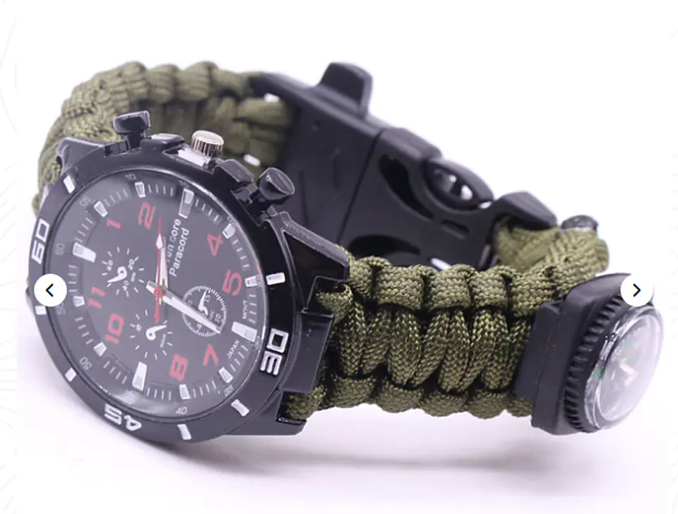 Reloj táctico analógico verde  1