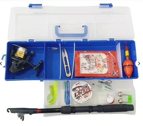 Caja + kit pesca