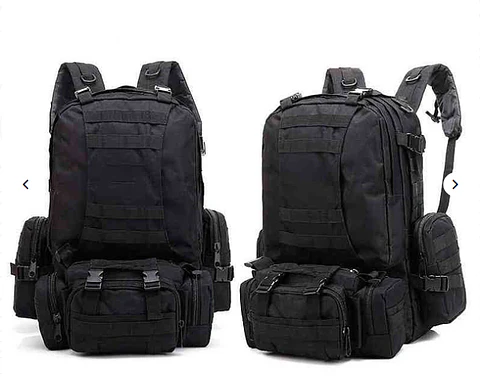 Mochila 55L negra