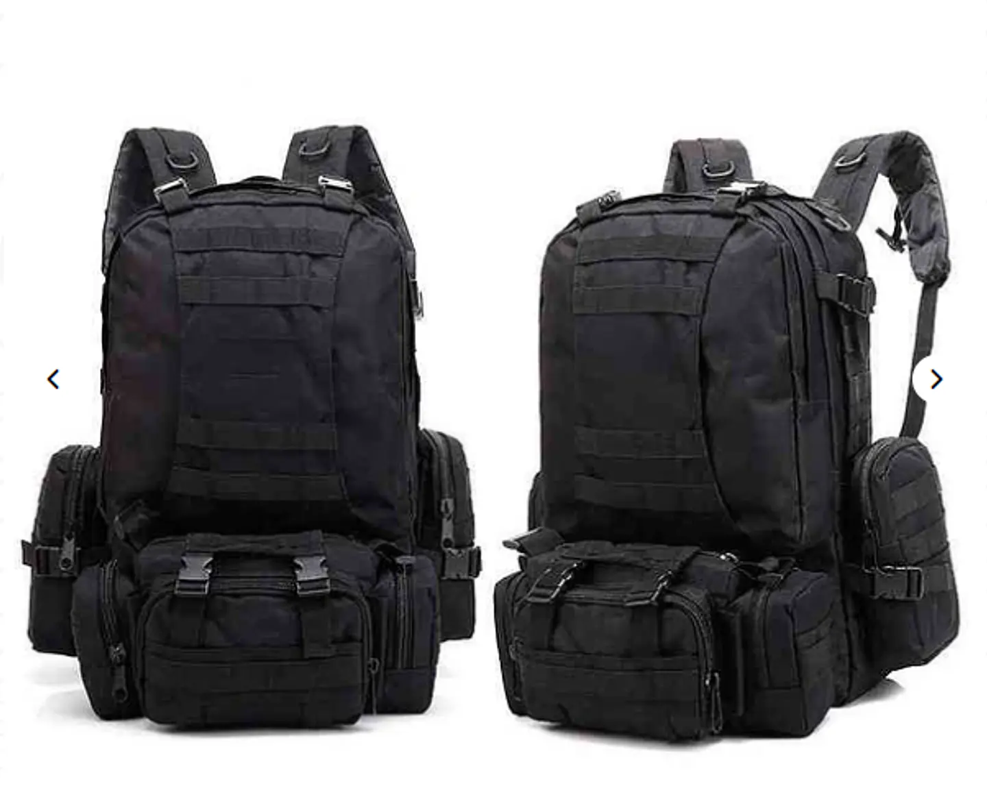 Mochila 55L negra 1