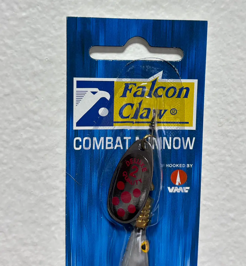 Spinner Falcon Claw Minnow #2 plata/rojo 3