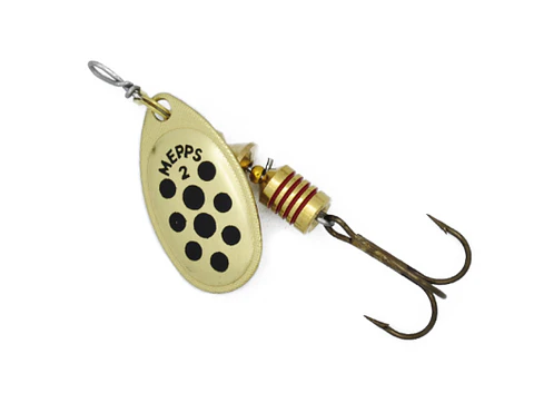 Spinner Mepps oro pto negro #2