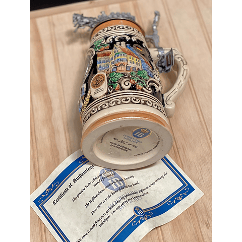 CHOPERO ARTESANAL  HOFBRÄUHAUS MÜNCHEN EDICIÓN ESPECIAL Y LIMITADA ANIVERSARIO 425 AÑOS 1 LITRO