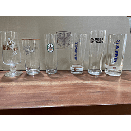 Set de 6 Vasos Cerveceros + Cerveza Alemana 500CC