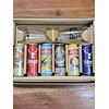 CAJA REGALO + PINTA BEER HAWK 500CC + PINTA VIKINGOS 600CC + 6 CERVEZAS ALEMANAS + POSAVASOS DE REGALO