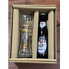 CAJA REGALO + GARZA KUCHLBAUER TORRE 500CC + CERVEZA ALEMANA 500CC + POSAVASO DE REGALO
