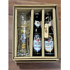 CAJA REGALO + GARZA KUCHLBAUER 500CC DE VIDRIO TEMPLADO + 2 CERVEZAS ALEMANAS 500CC + ABRIDOR ROBLE 