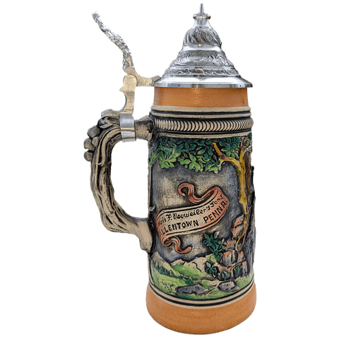 JARRA ARTESANALNEUWEILER ELCH (ALCE) CON TAPA DE ESTAÑO 500CC