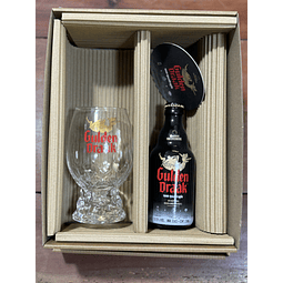  CAJA REGALO + VASO GULDEN DRAAK + CERVEZA GULDEN DRAAK 330CC + POSAVASO DE REGALO