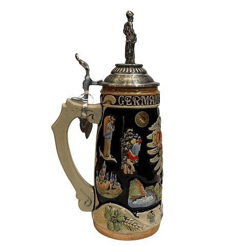 JARRA ARTESANAL DEUTSCHLAND LANDSCHAFTEN CON TAPA DE CABALLERO 750CC