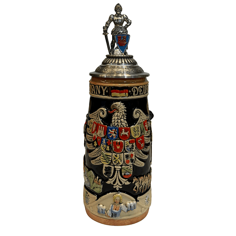 JARRA ARTESANAL DEUTSCHLAND LANDSCHAFTEN CON TAPA DE CABALLERO 750CC