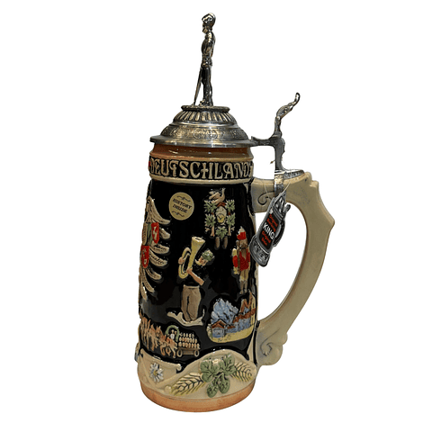 JARRA ARTESANAL DEUTSCHLAND LANDSCHAFTEN CON TAPA DE CABALLERO 750CC