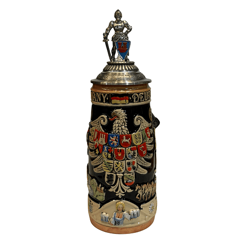 JARRA ARTESANAL DEUTSCHLAND LANDSCHAFTEN CON TAPA DE CABALLERO 750CC