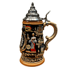 JARRA ARTESANAL ALEMANA CON TAPA - PAISAJES DE ALEMANIA 