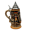 JARRA ARTESANAL ALEMANA CON TAPA - PAISAJES DE ALEMANIA 