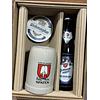 SET REGALO JARRA SPATEN CERÁMICA 500CC + CERVEZA ALEMANA + POSAVASOS DE REGALO
