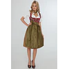 Vestido Dirndl Tradicional Alpenblume + Delantal y Blusa (Talla 40)