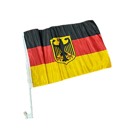 Bandera de Alemania para Auto 30 x 45 cm con Soporte para Ventana
