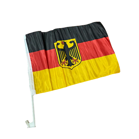 Bandera de Alemania para Auto 30 x 45 cm con Soporte para Ventana
