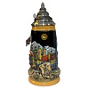 JARRA CERVECERA ARTESANAL ALEMANA CON TAPA DE PELTRE - MÜNCHEN FRAUENKIRCHE 500CC 