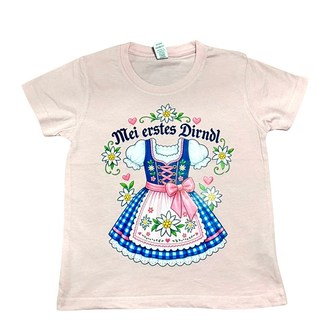 Polera T3/4 Niña “Mei erstes Dirndl” – Oktoberfest (ROSA)
