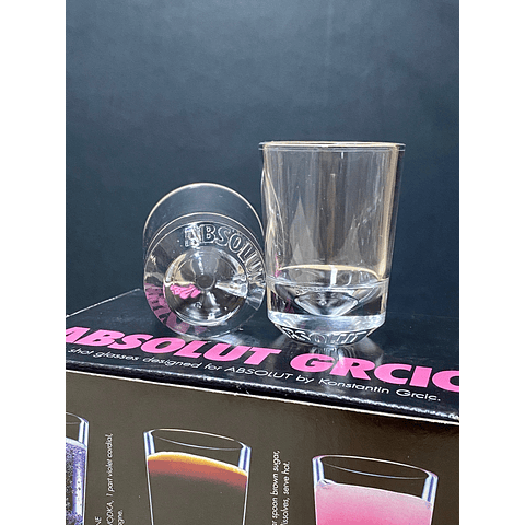 VASOS SHOT VODKA ABSOLUT 6x2CL 