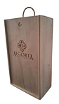 Caja de madera Algorta para dos botellas de vino - Miniatura 1