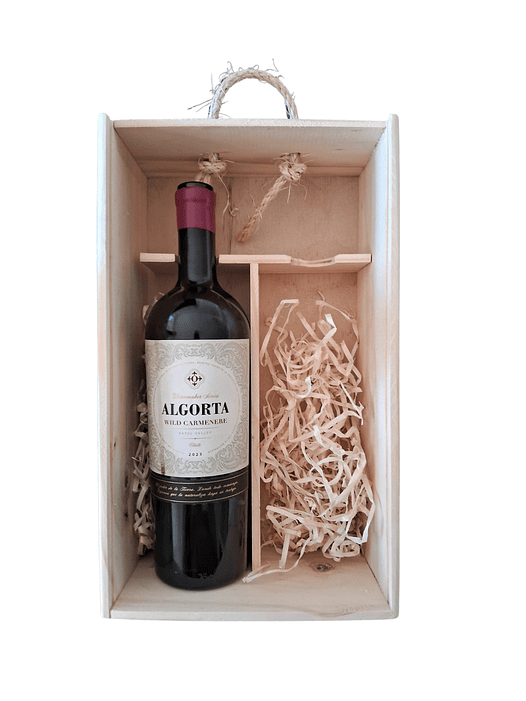 Caja de madera Algorta para dos botellas de vino 2