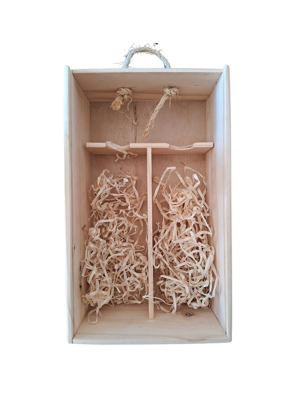 Caja de madera Algorta para dos botellas de vino 3