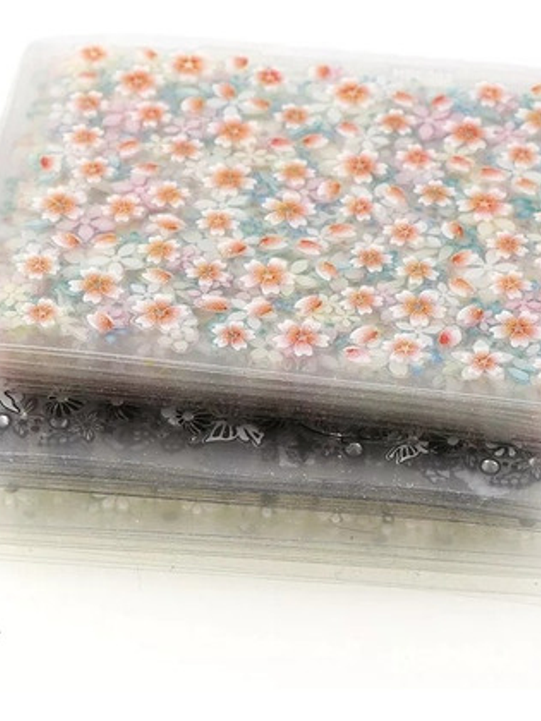 10 Láminas De Stickers Uñas 3d 4