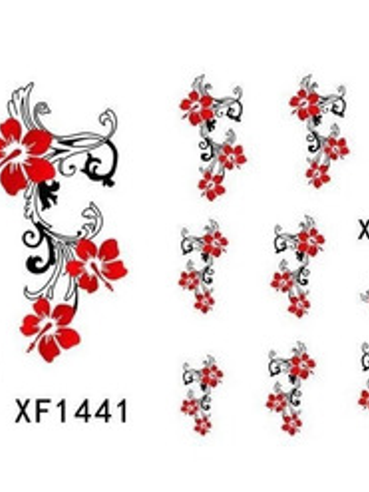 65 Láminas De Stickers De Uñas Al Agua  2