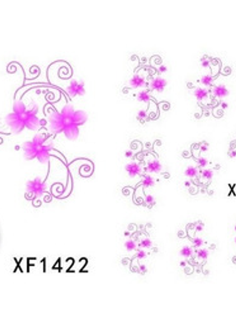 130 Hojas De Stickers Al Agua Para Uñas  6