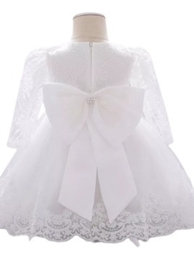 Vestido Bautizo Manga Larga 3 Meses Hasta 24 Meses. 6