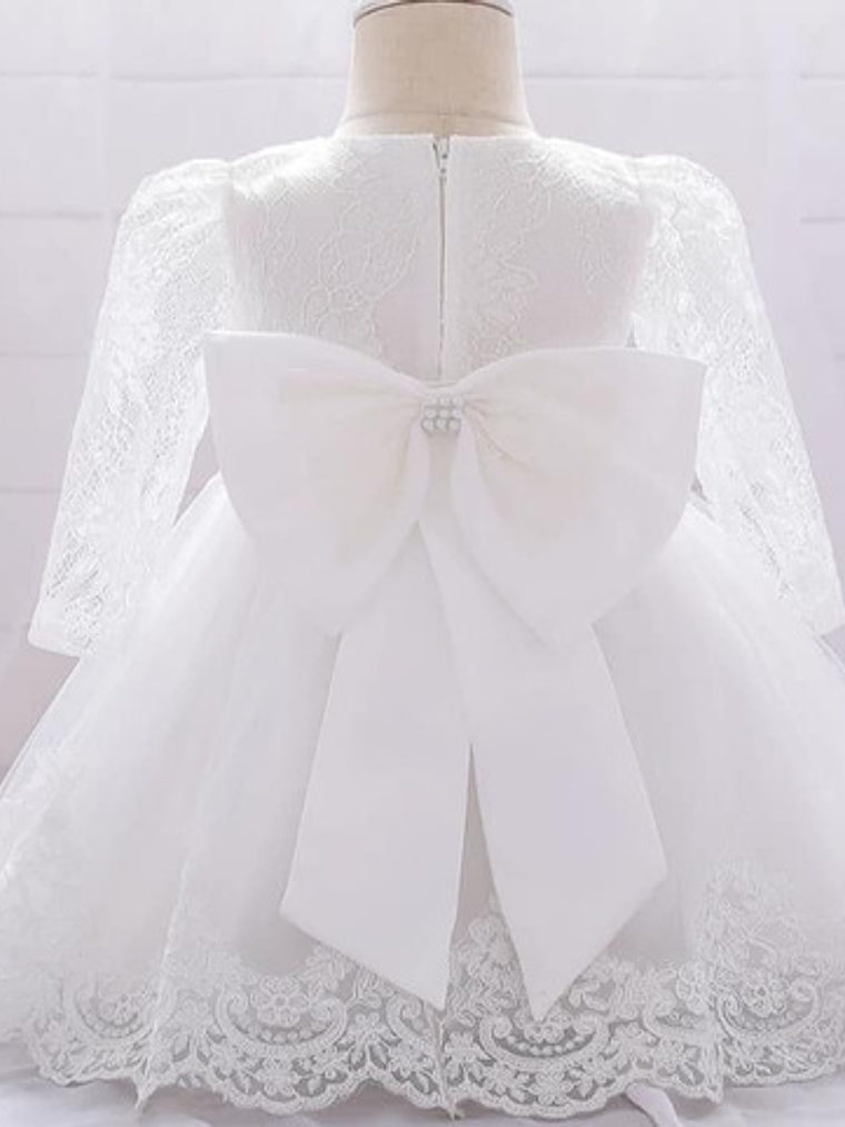 Vestido Bautizo Manga Larga 3 Meses Hasta 24 Meses. 7