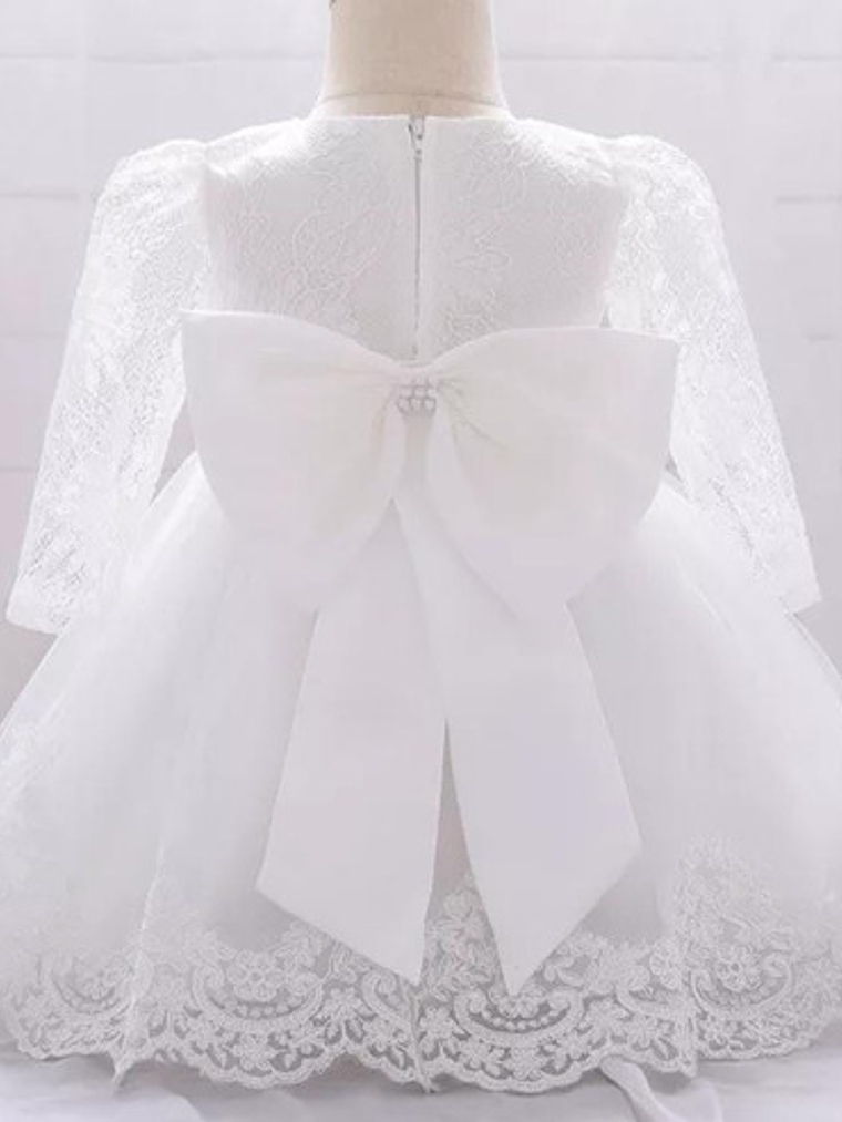 Vestido Bautizo Manga Larga 3 Meses Hasta 24 Meses. 8