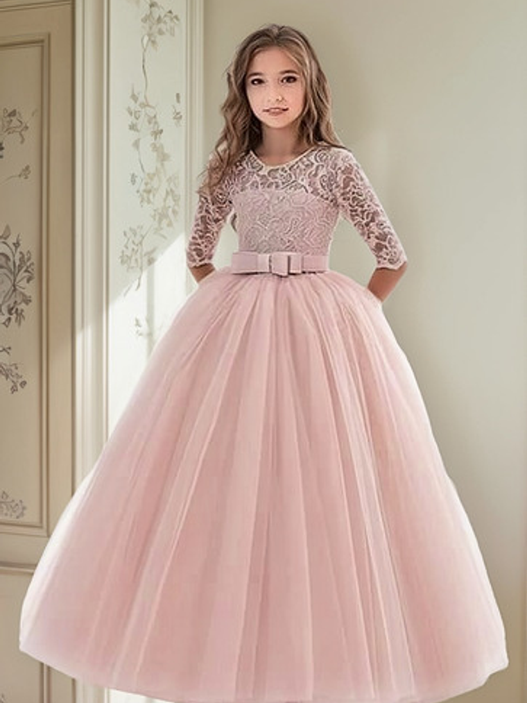 Vestido Niña Bautizo Gala Paje Princesa 6