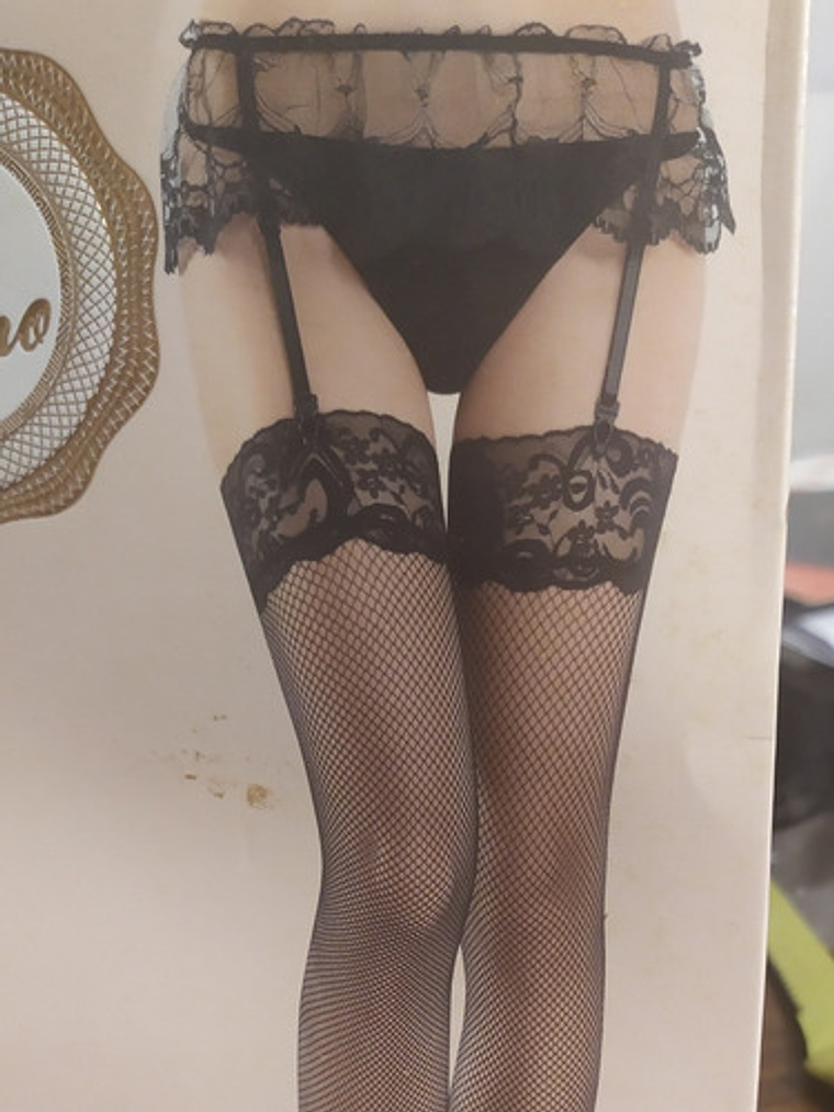 Sexy Portaligas+ Panties Liga Con Silicona Antideslizante 12