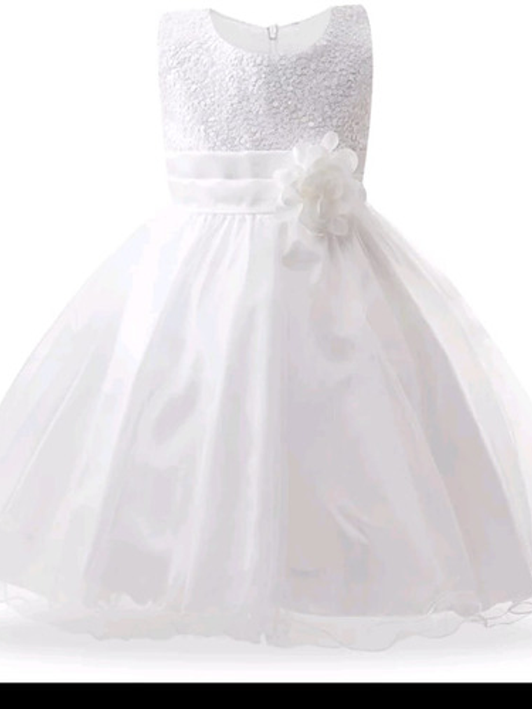 Vestido Fiesta Paje Bautizo Bebe Niña 3 Meses A 12 Años 3