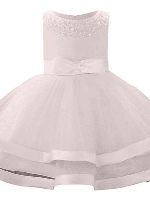 Vestido Niña Bebe Bautizo Fiesta Paje 3 Meses A 24 Meses