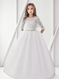 Vestido Niñas Largo Fiesta Paje Bautizo Hasta Talla 14 - Miniatura 1