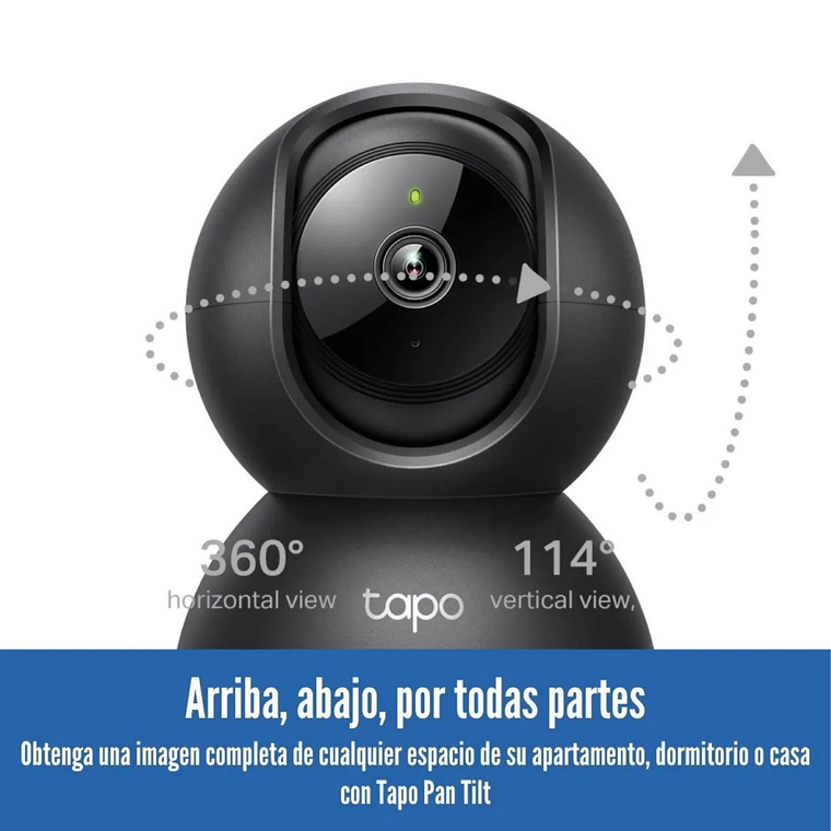 Cámara WiFi TP-Link Tapo C211 Pan/Tilt 3MPNegra 3