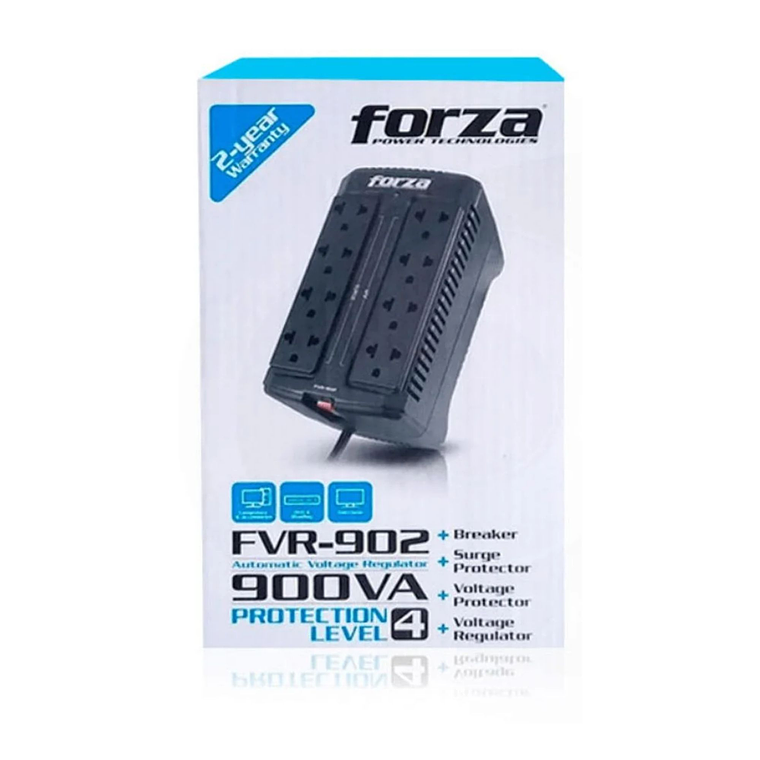 Estabilizador de Voltaje Forza FVR-902 900VA/450W 220V 8 Tomas Uni 3