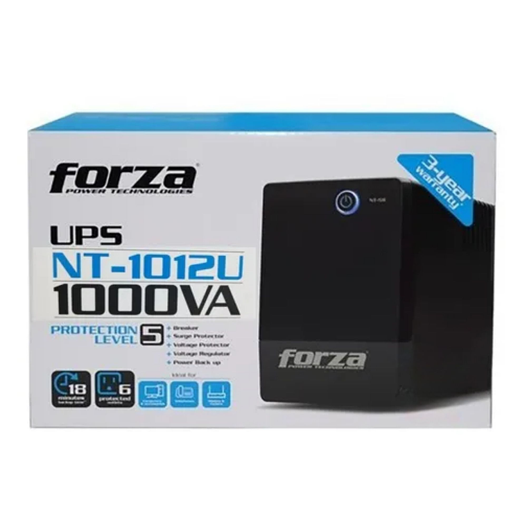 UPS Interactivo Forza NT-1012U 1000VA 500W 6-NEMA RJ11 4