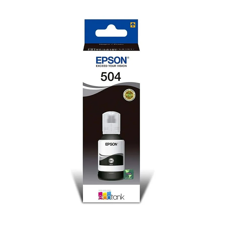Tinta Original Epson T504 Negro Botella EcoTank 1