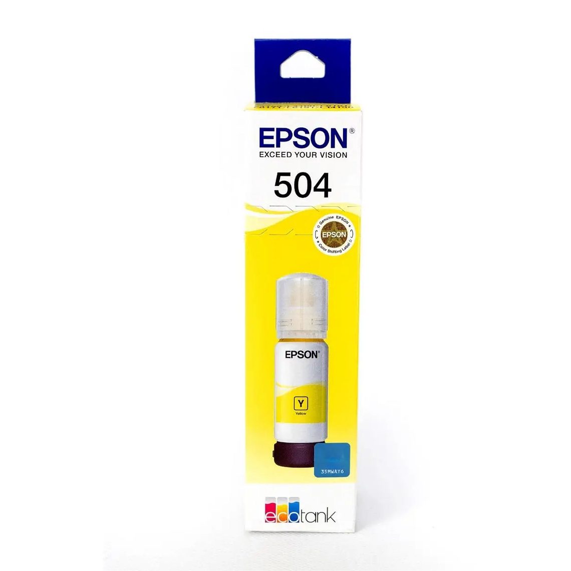Tinta Original Epson T504 Amarillo Botella EcoTank 1