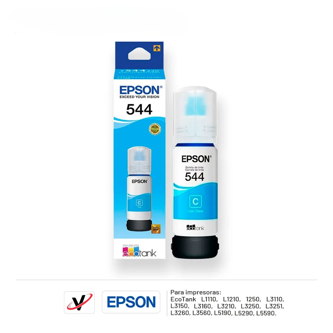 Tinta Original Epson T544 Negro Botella Alto Rendimiento 3