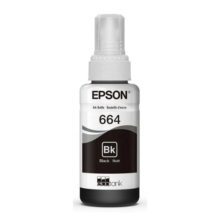 Tinta Original Epson T664 Negro Botella EcoTank 2