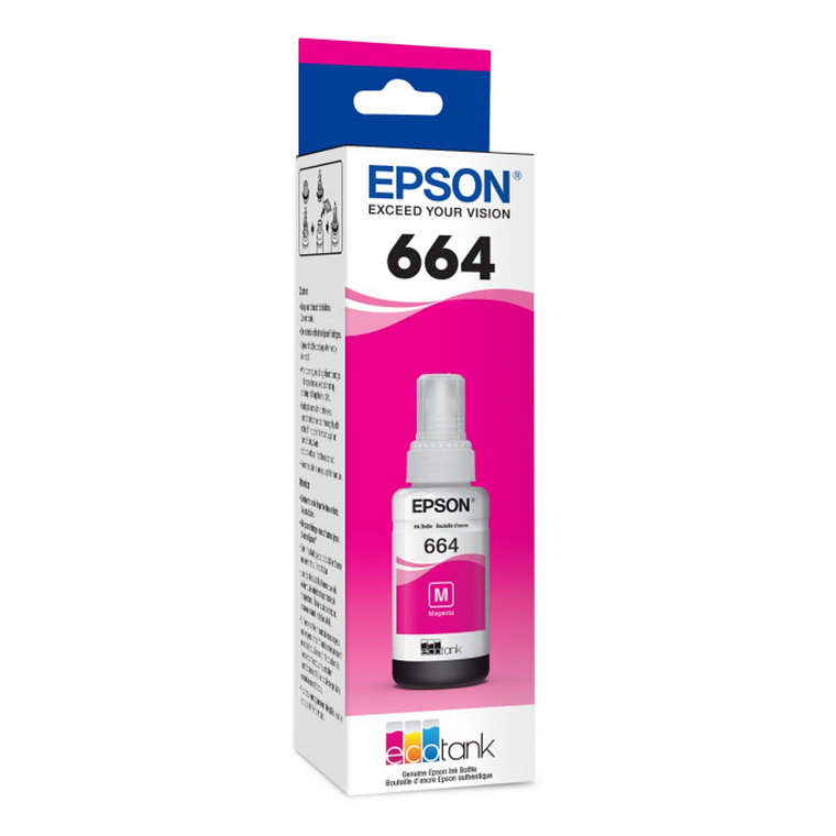 Tinta Original Epson T664 Magenta Botella EcoTank 1